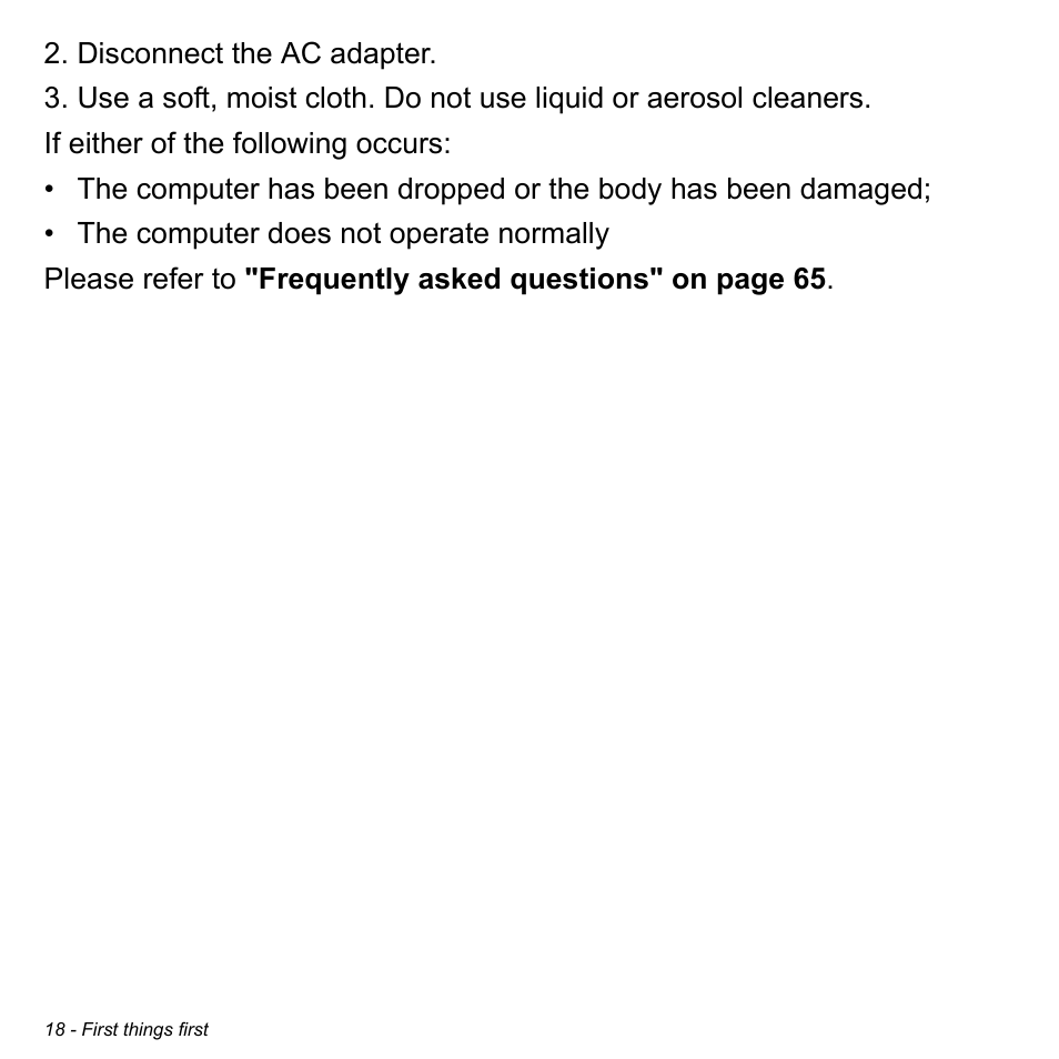 Acer W701P User Manual | Page 18 / 100