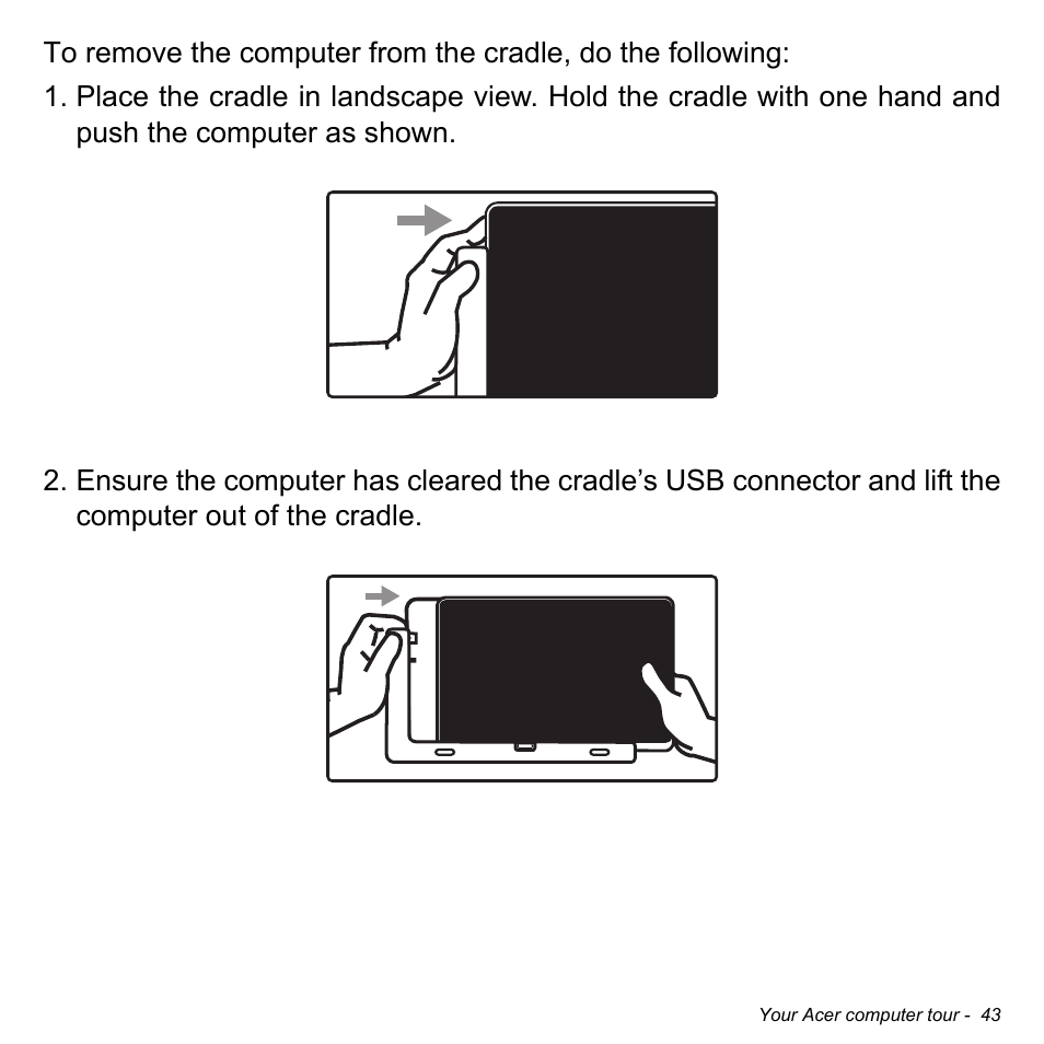 Acer W701P User Manual | Page 43 / 100