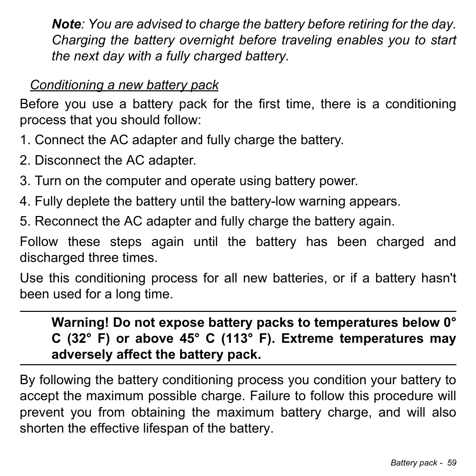 Acer W701P User Manual | Page 59 / 100