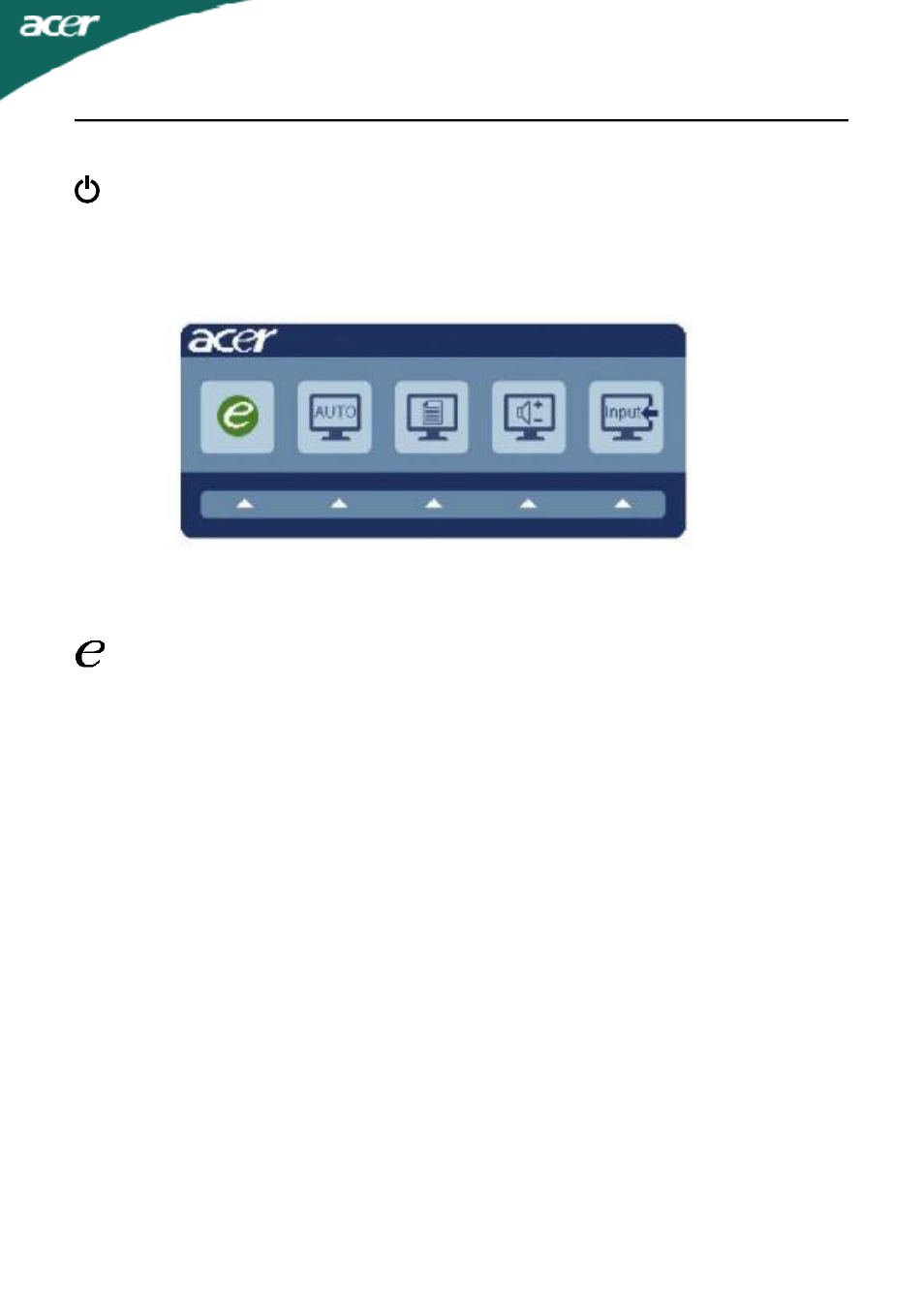 User controls, Using the shortcut menu | Acer P235H User Manual | Page 14 / 24