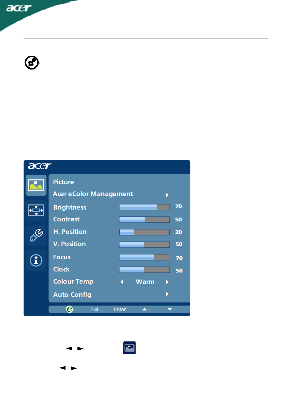 Acer P235H User Manual | Page 16 / 24
