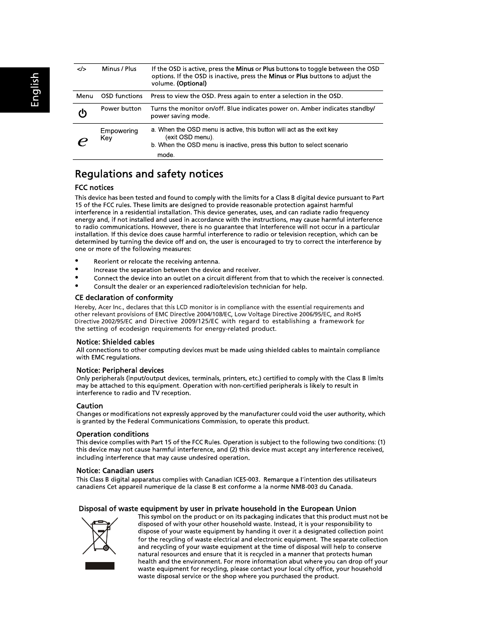 Acer B223PWL User Manual | Page 2 / 2