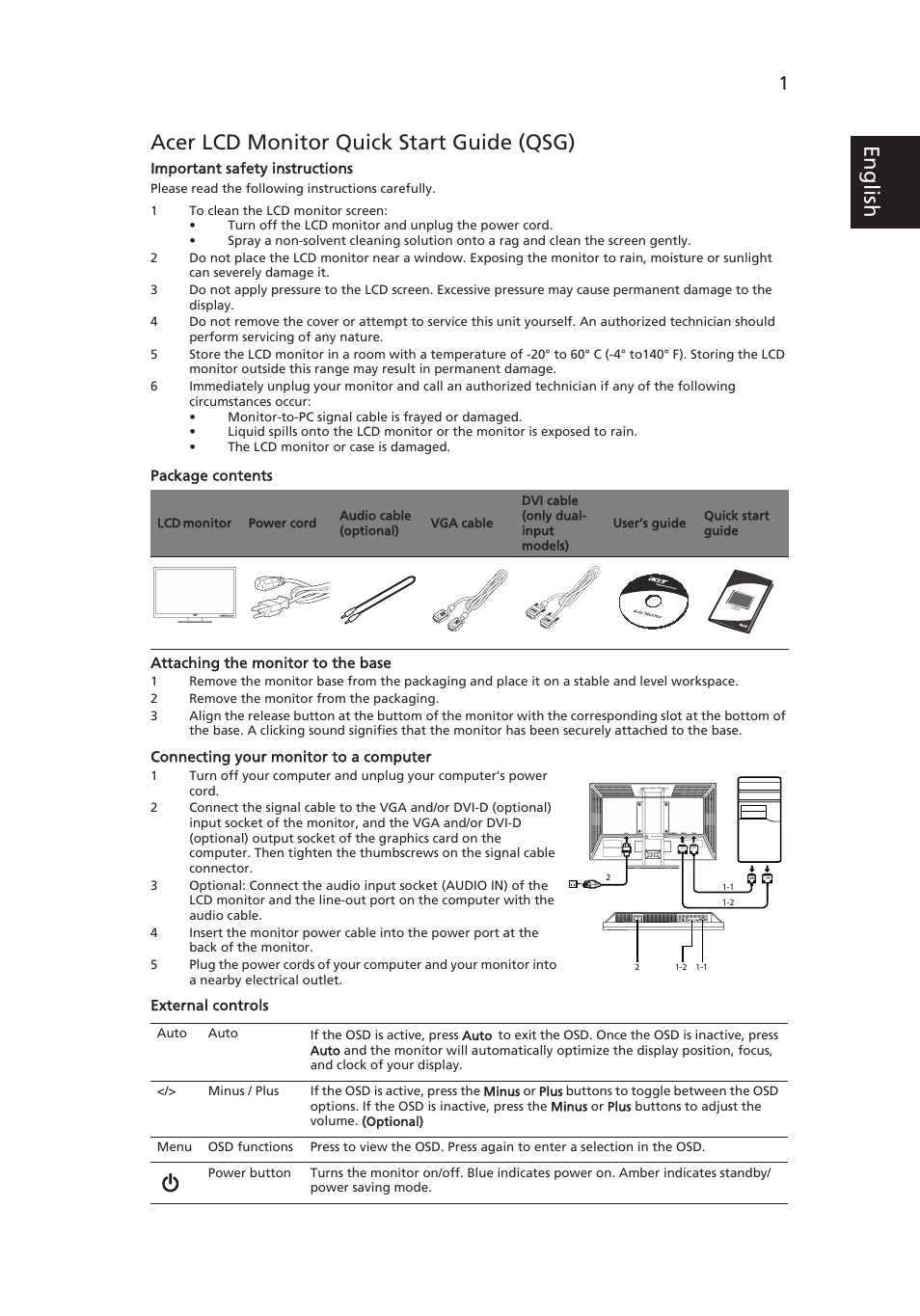 Acer B203W User Manual | 2 pages