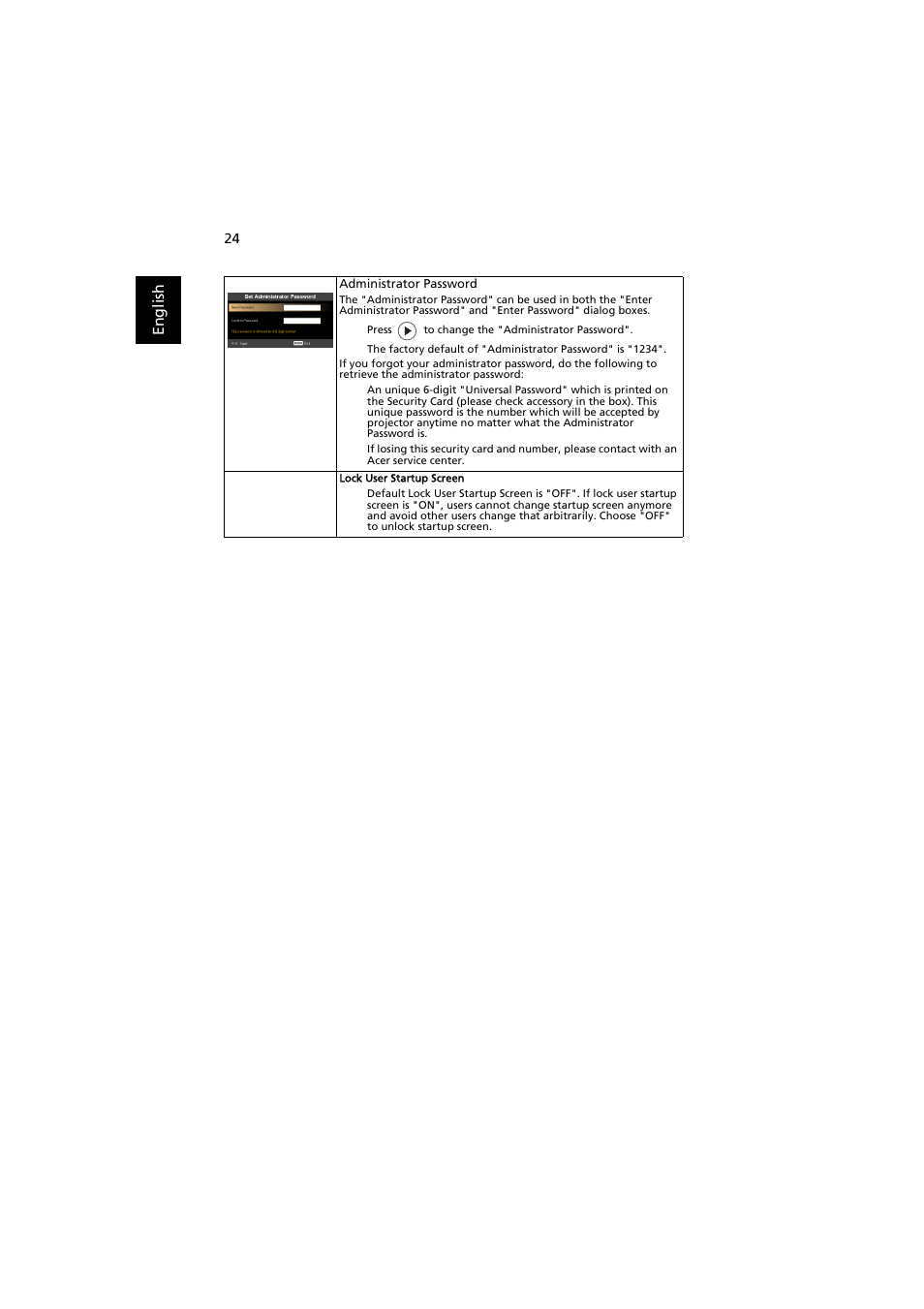 Acer K520 User Manual | Page 34 / 57