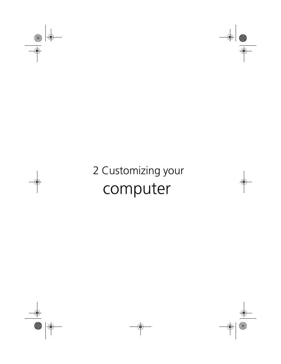 2 customizing your computer, Computer | Acer TravelMate C100 User Manual | Page 57 / 102