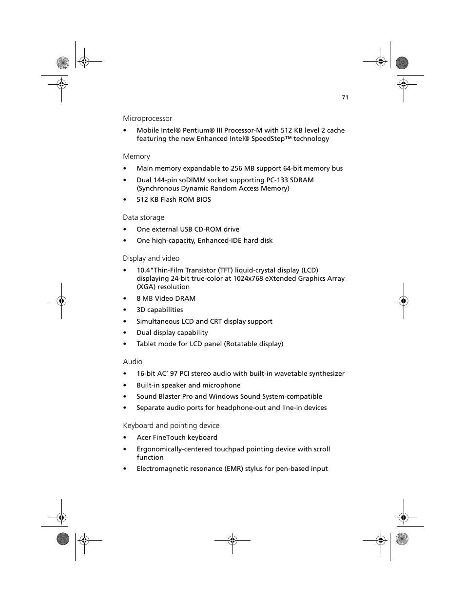 Acer TravelMate C100 User Manual | Page 81 / 102
