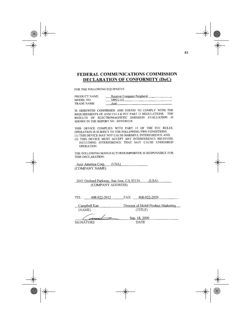 Acer TravelMate C100 User Manual | Page 93 / 102