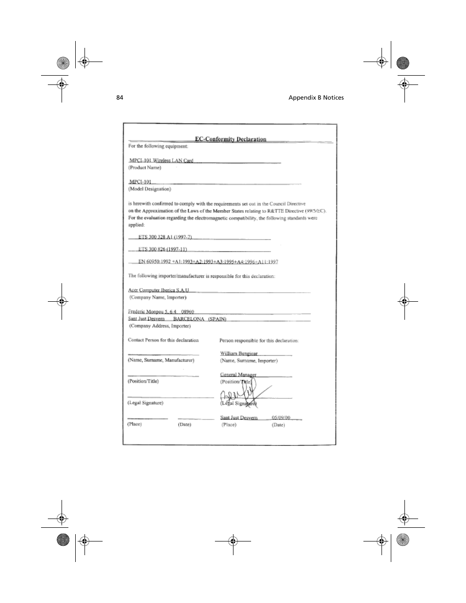 Acer TravelMate C100 User Manual | Page 94 / 102