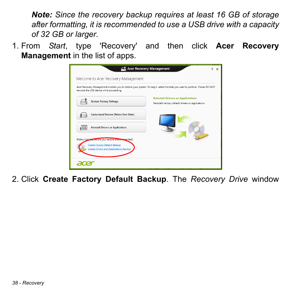 Acer Aspire E1-470PG User Manual | Page 38 / 103