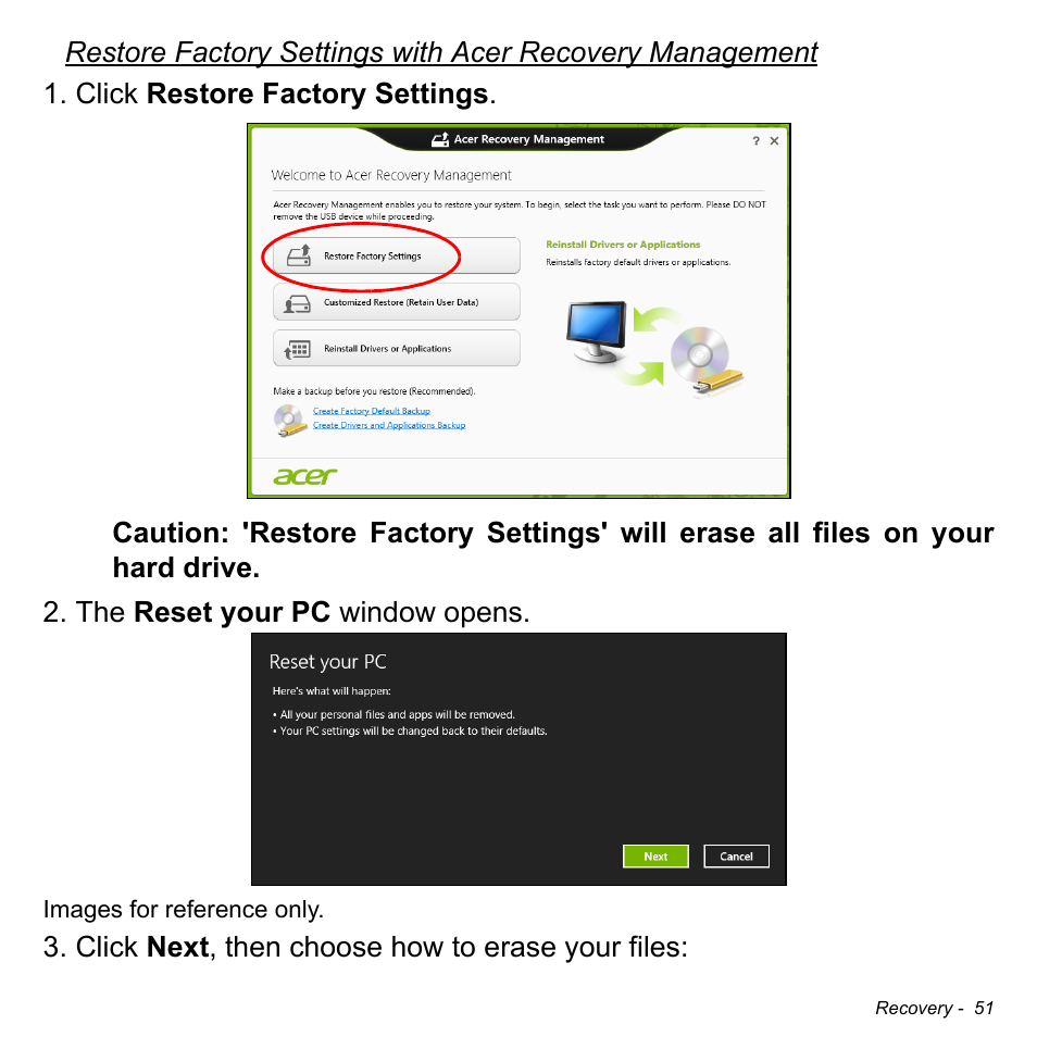 Acer Aspire E1-470PG User Manual | Page 51 / 103