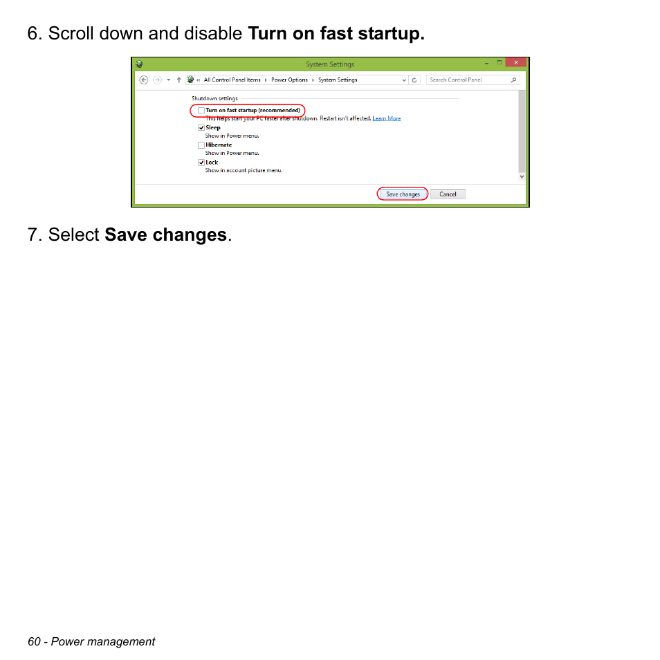 Acer Aspire E1-470PG User Manual | Page 60 / 103
