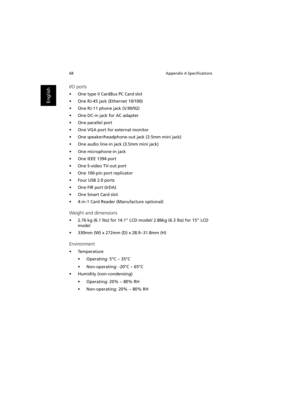 Acer TravelMate 660 User Manual | Page 76 / 89