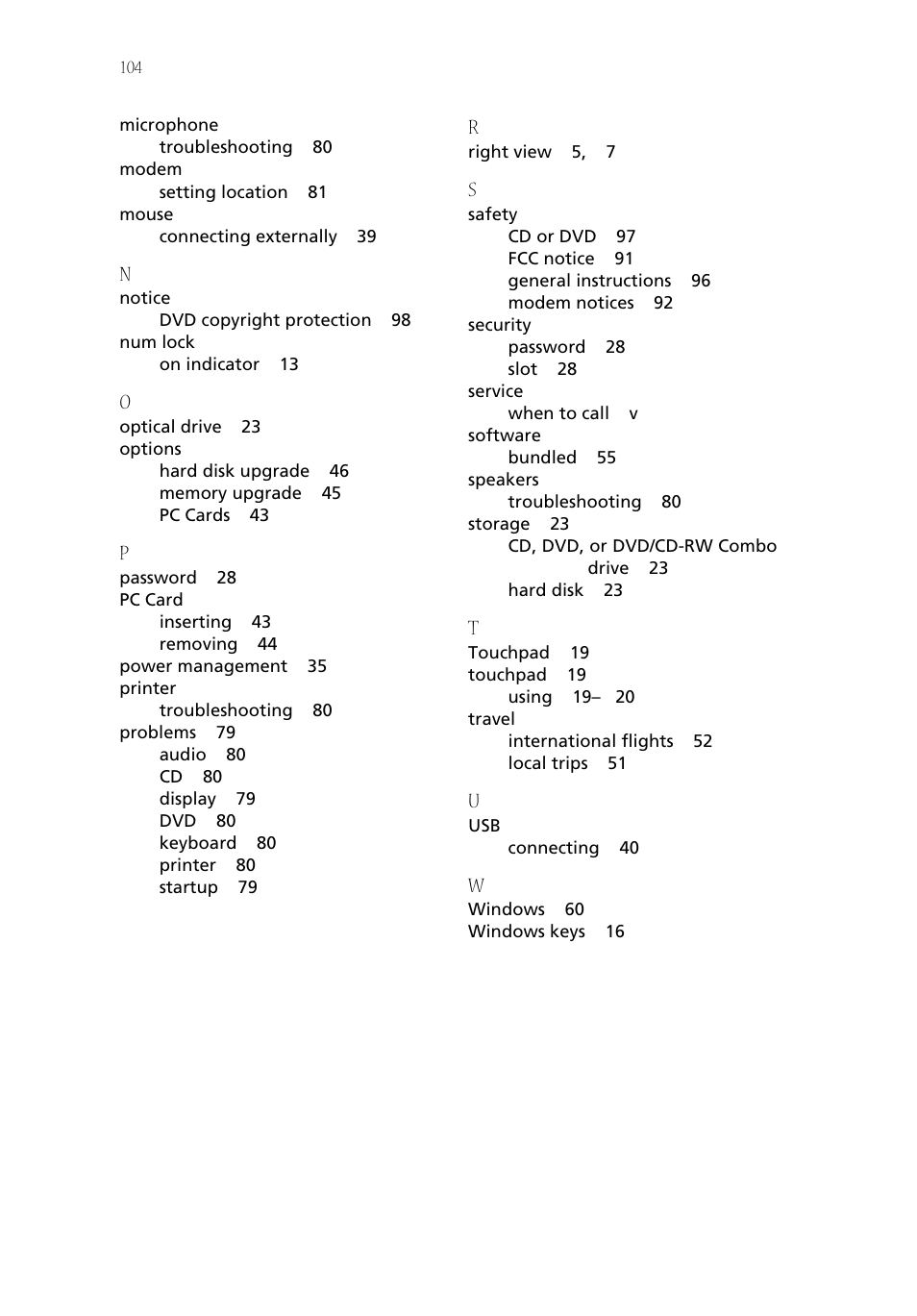 Acer Aspire 1800 User Manual | Page 114 / 114