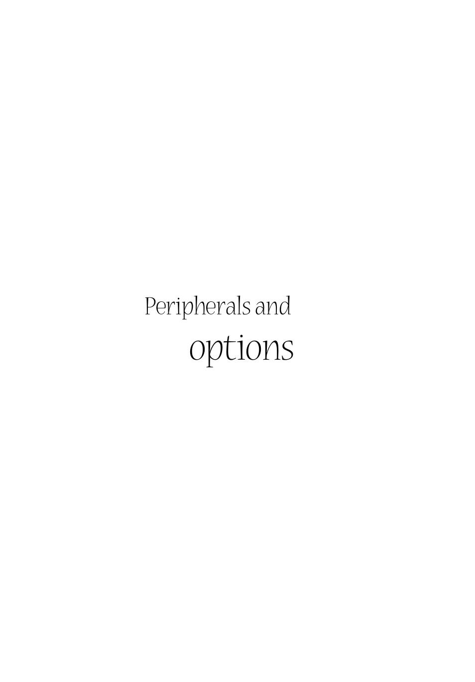 Peripherals and options, Options | Acer Aspire 1800 User Manual | Page 47 / 114