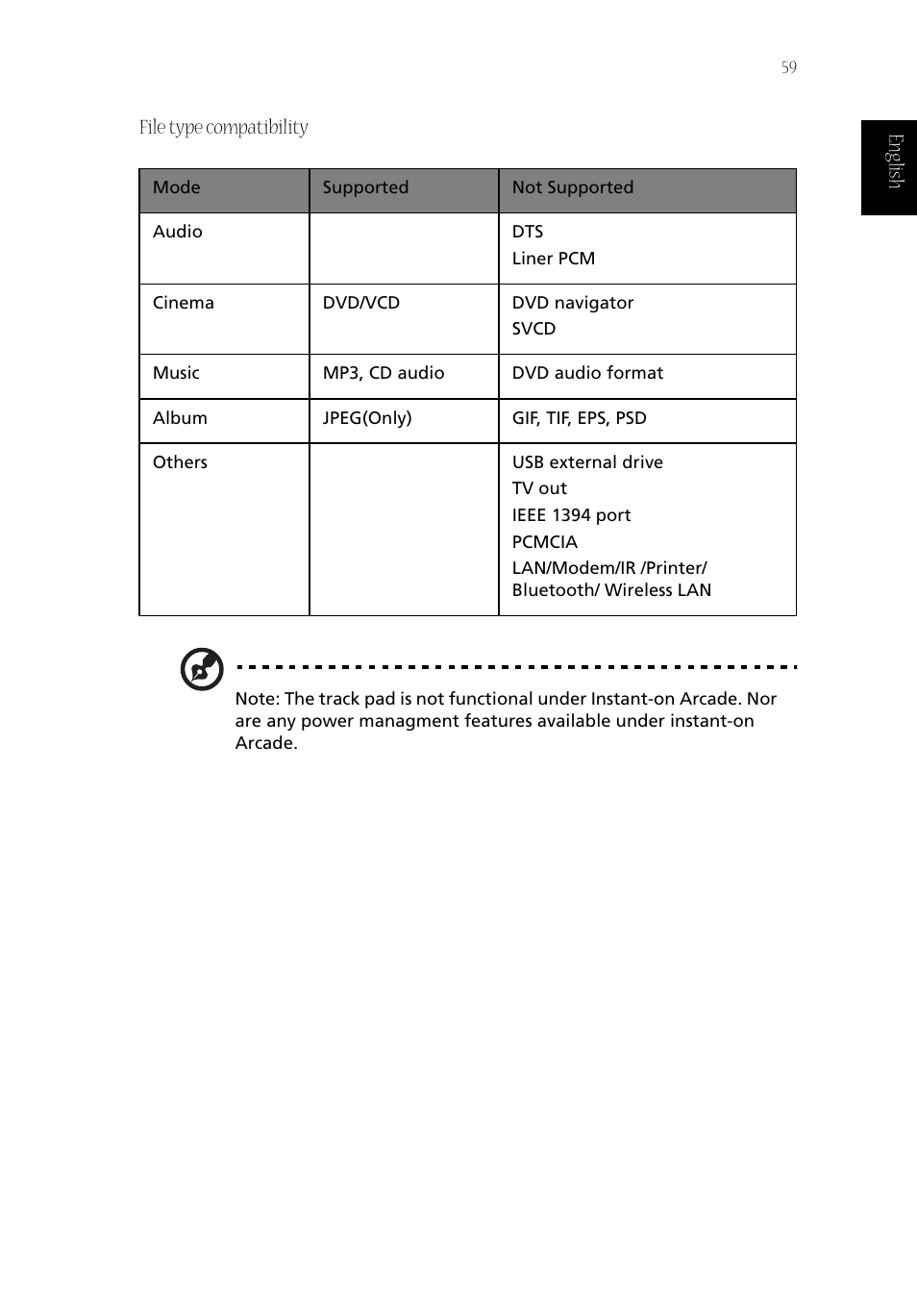 Acer Aspire 1800 User Manual | Page 69 / 114