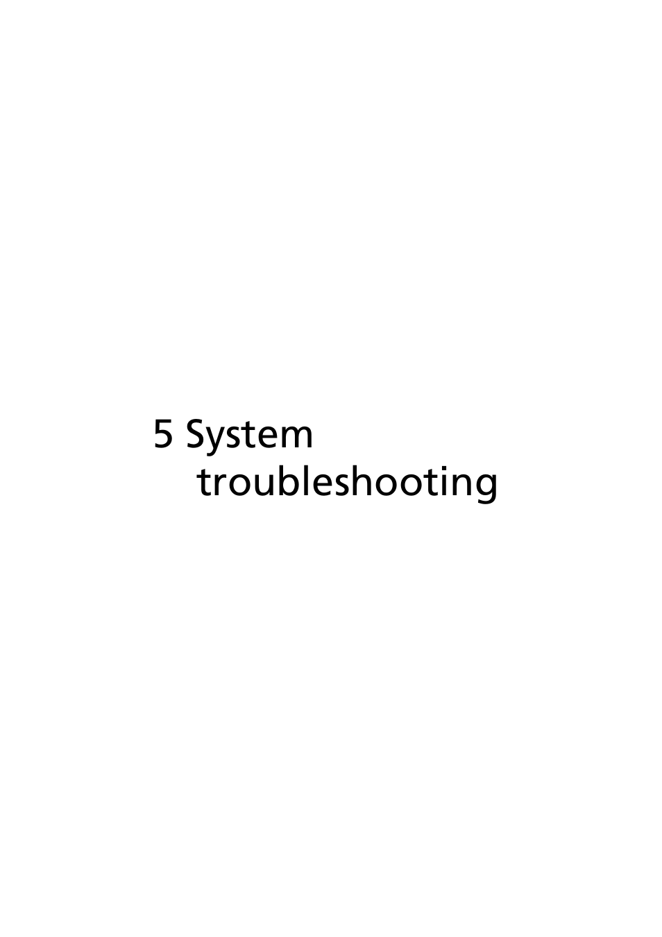 5 system troubleshooting | Acer AR160 F1 User Manual | Page 101 / 162