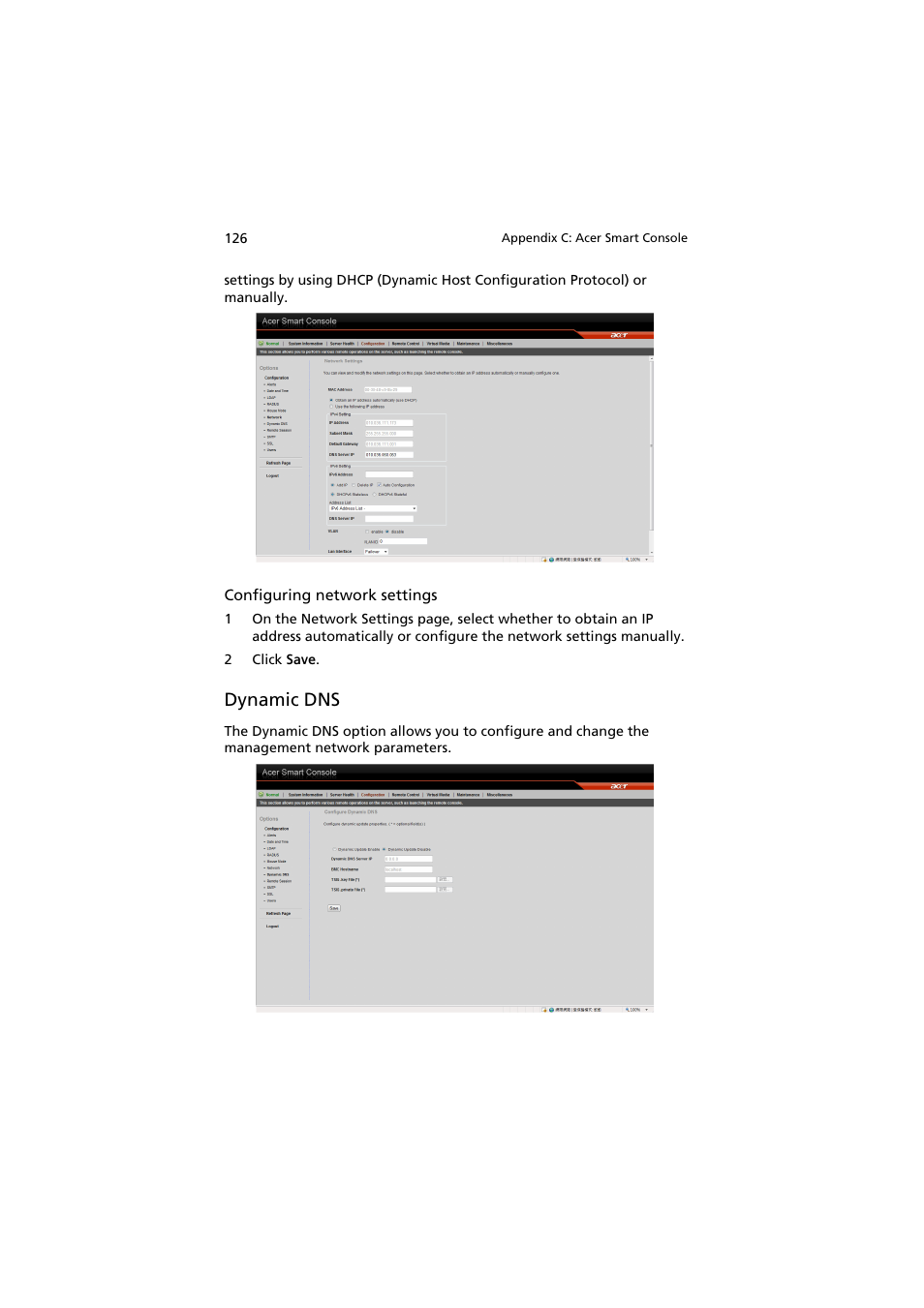 Dynamic dns | Acer AR160 F1 User Manual | Page 142 / 162