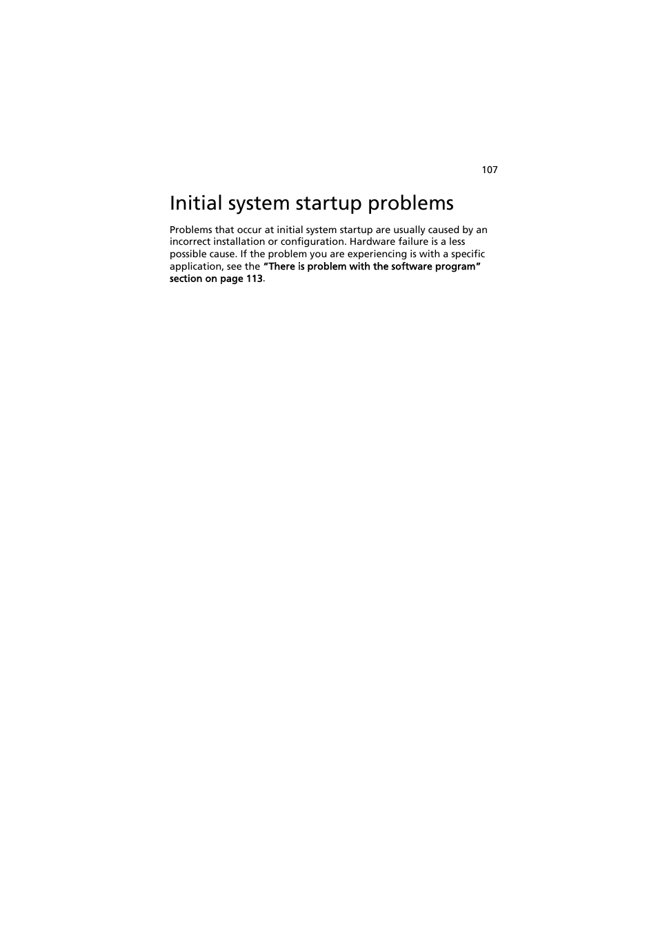 Initial system startup problems | Acer AT350 F1 User Manual | Page 119 / 184