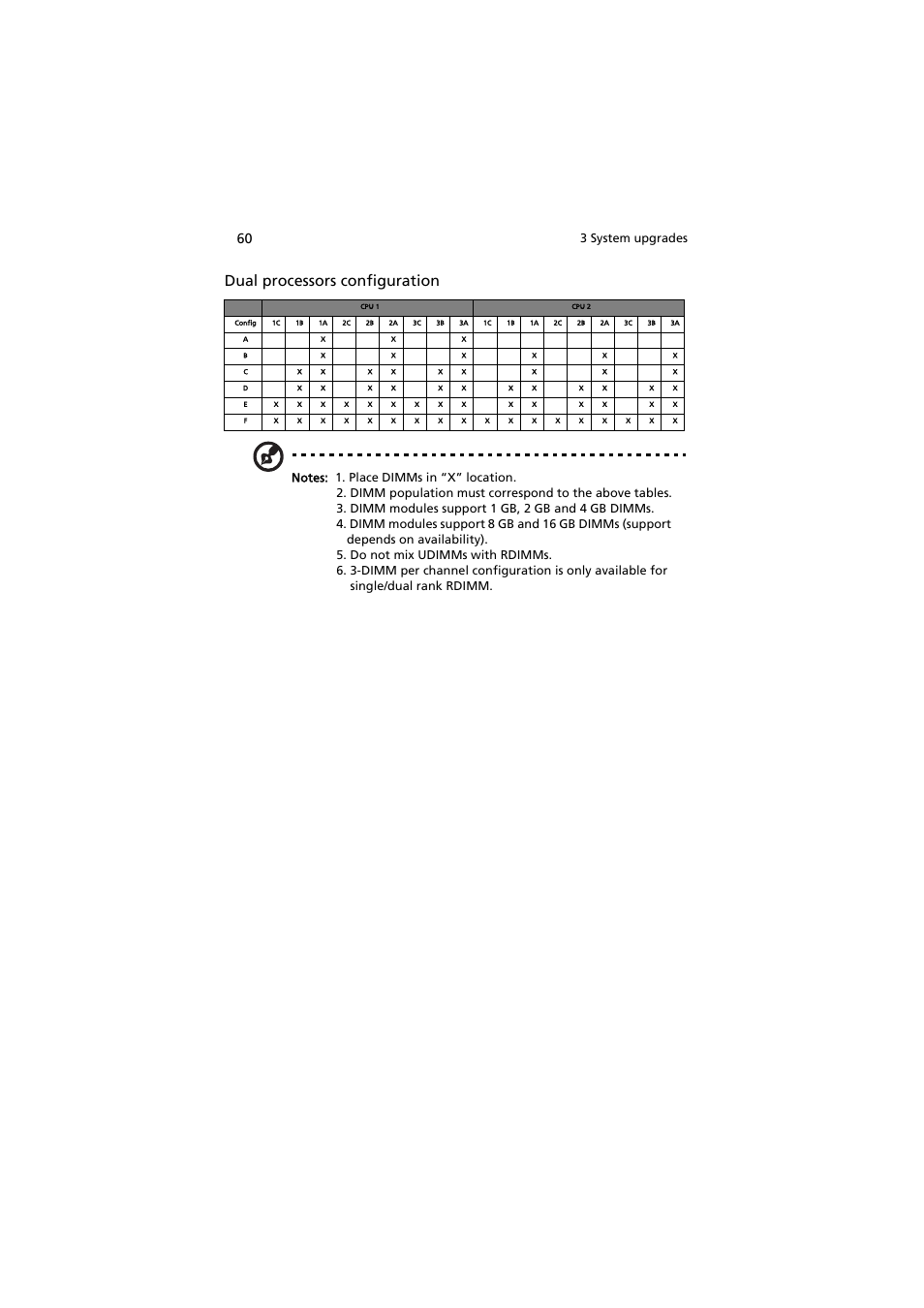 Dual processors configuration, 3 system upgrades | Acer AT350 F1 User Manual | Page 72 / 184