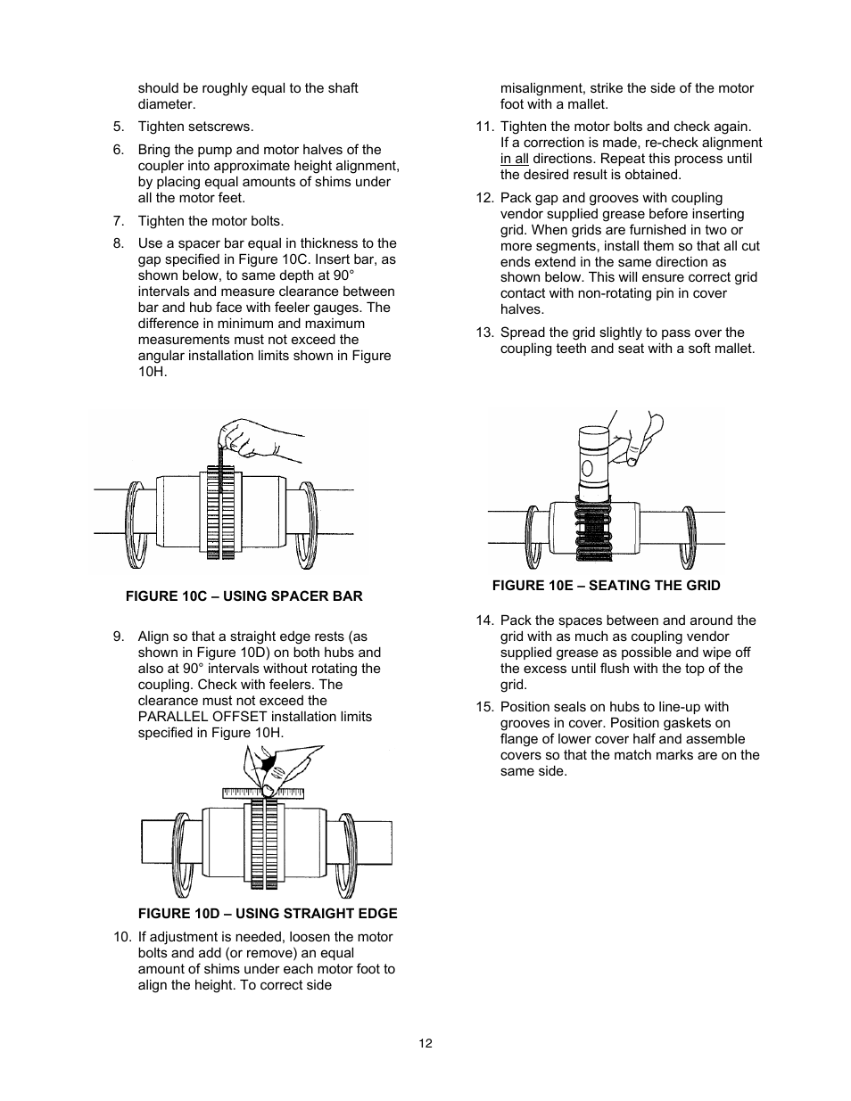 Xylem 8100 Series Centrifugal Pumps AC2515 REV.C User Manual | Page 12 / 63