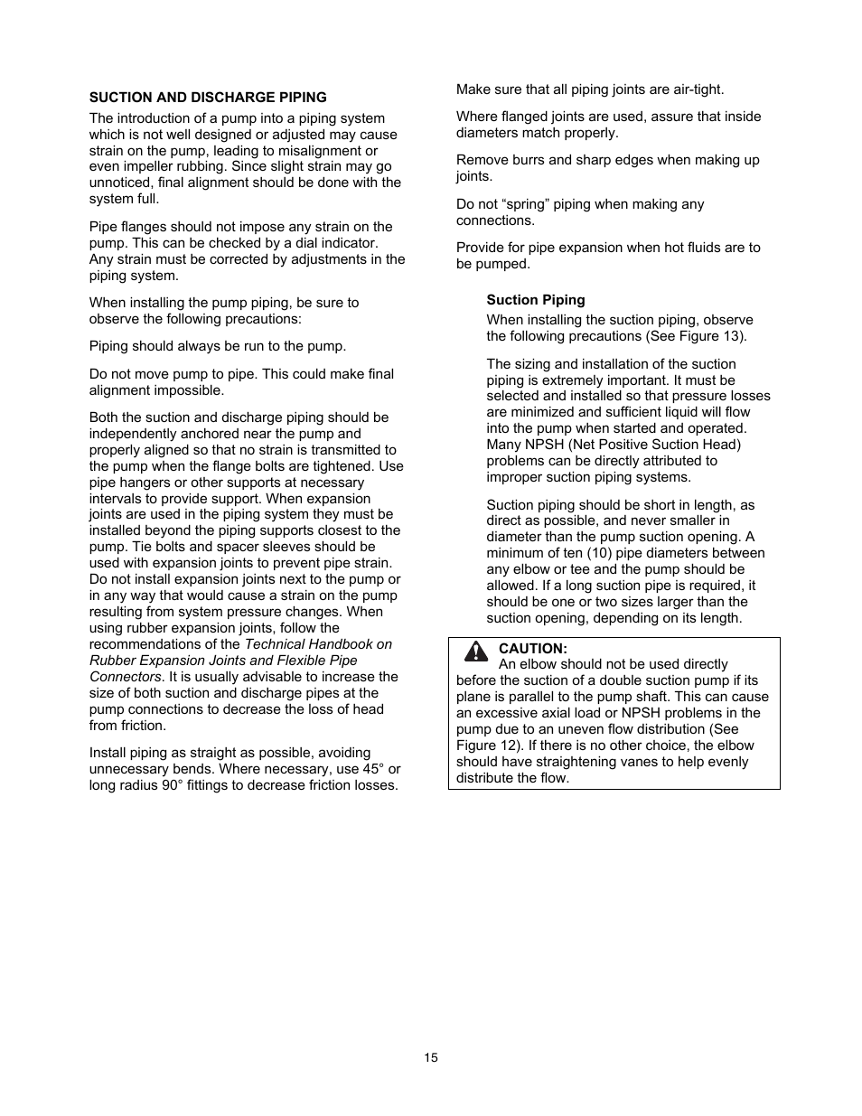 Xylem 8100 Series Centrifugal Pumps AC2515 REV.C User Manual | Page 15 / 63