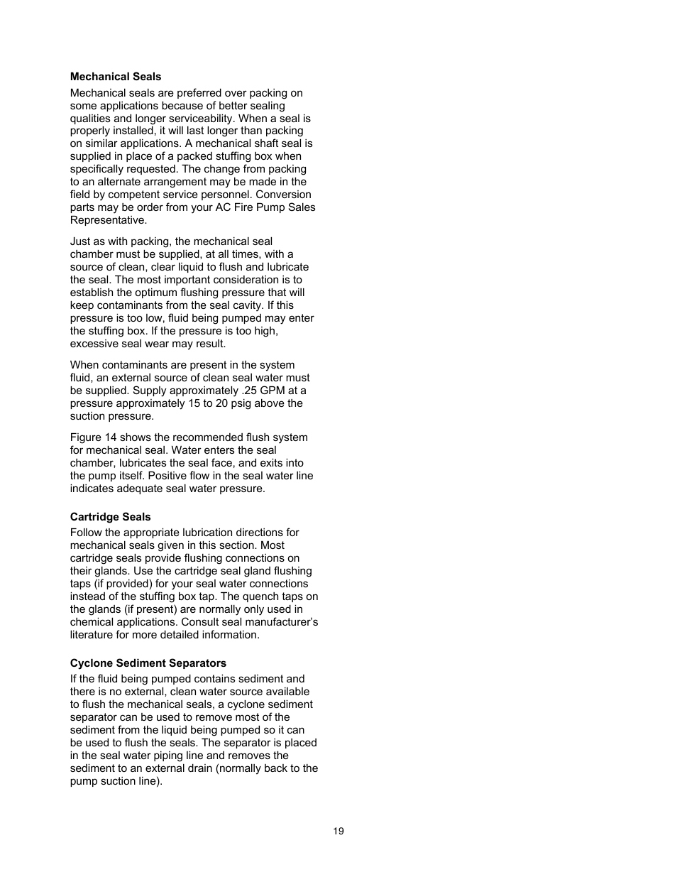 Xylem 8100 Series Centrifugal Pumps AC2515 REV.C User Manual | Page 19 / 63