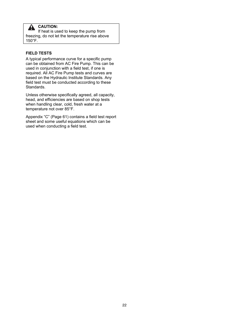 Xylem 8100 Series Centrifugal Pumps AC2515 REV.C User Manual | Page 22 / 63