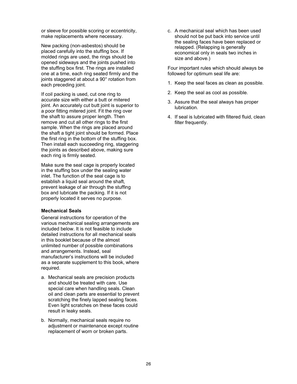 Xylem 8100 Series Centrifugal Pumps AC2515 REV.C User Manual | Page 26 / 63