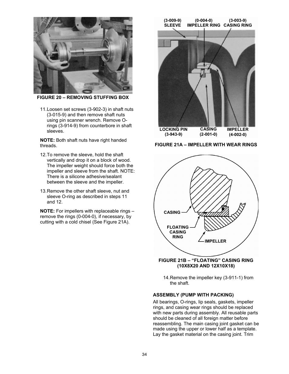 Xylem 8100 Series Centrifugal Pumps AC2515 REV.C User Manual | Page 34 / 63