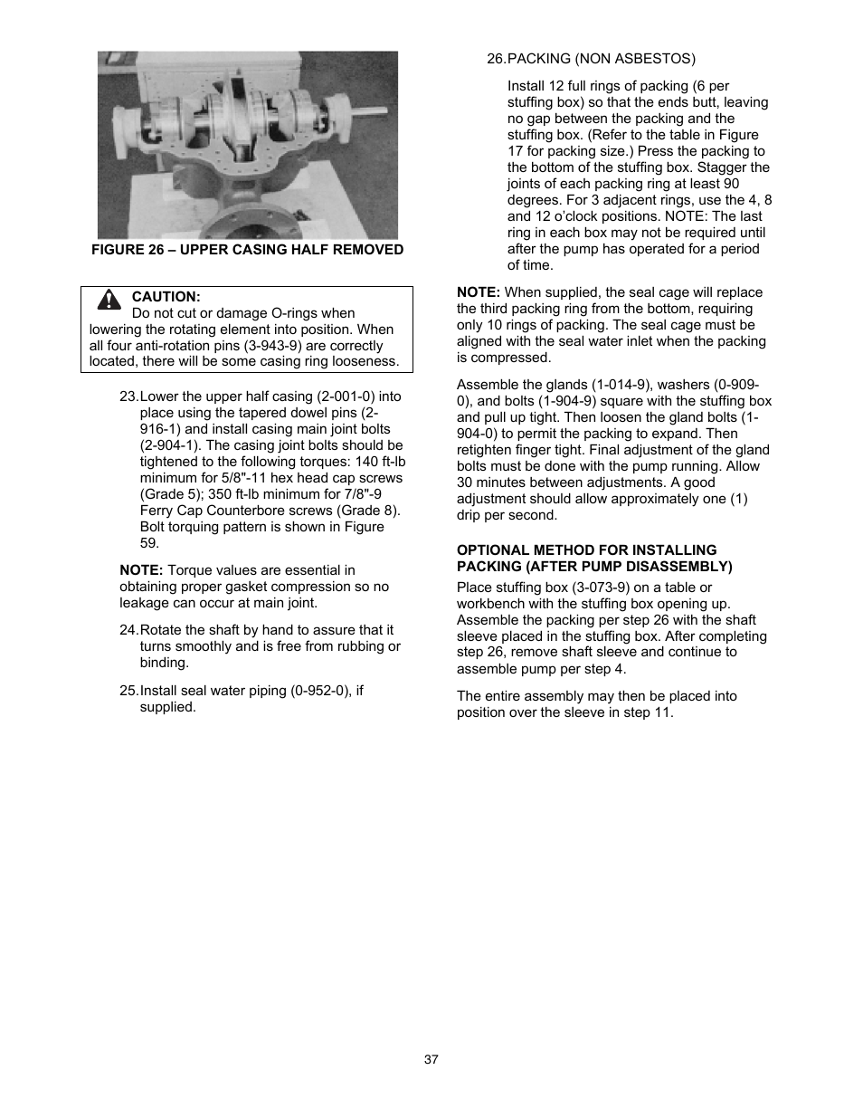 Xylem 8100 Series Centrifugal Pumps AC2515 REV.C User Manual | Page 37 / 63