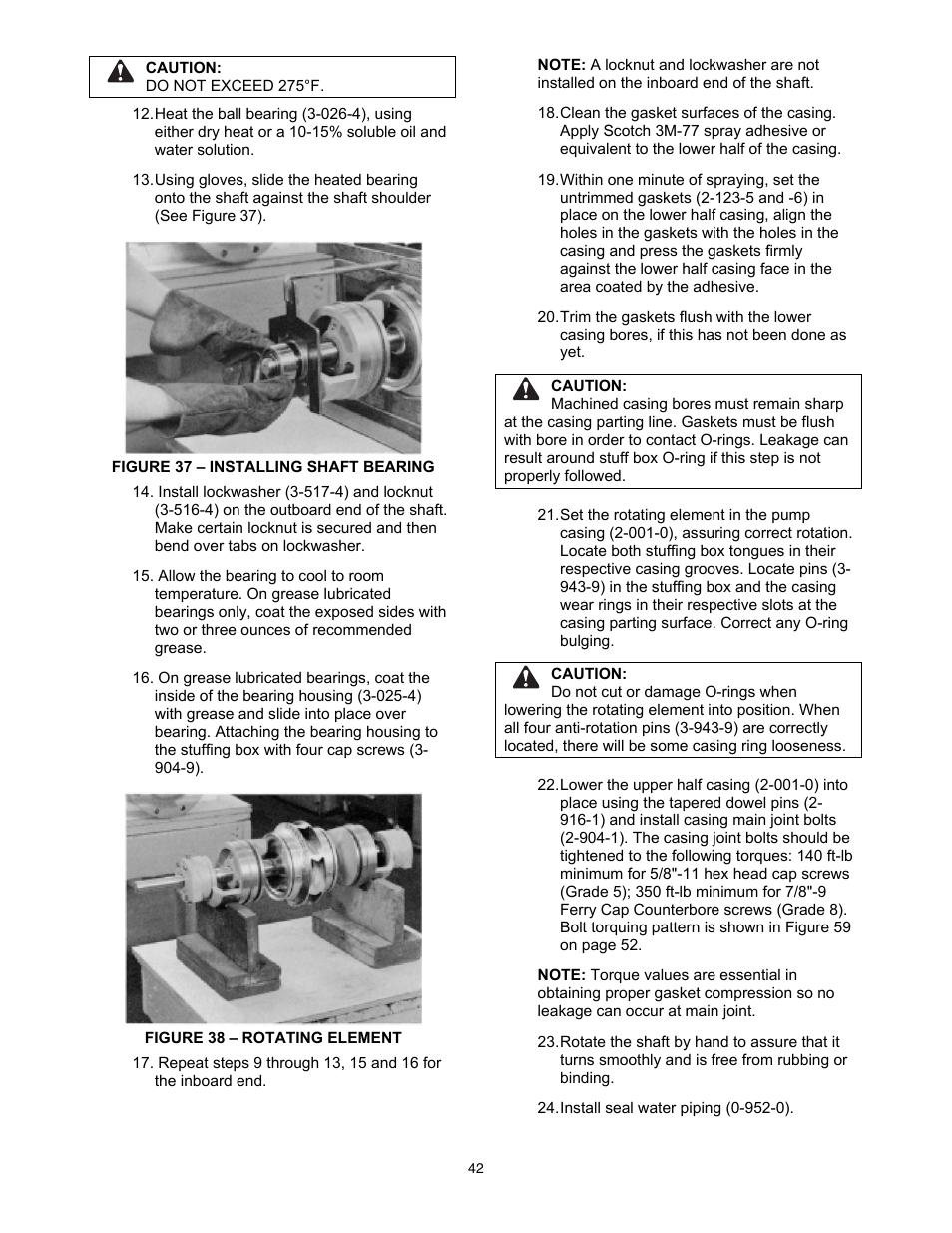 Xylem 8100 Series Centrifugal Pumps AC2515 REV.C User Manual | Page 42 / 63