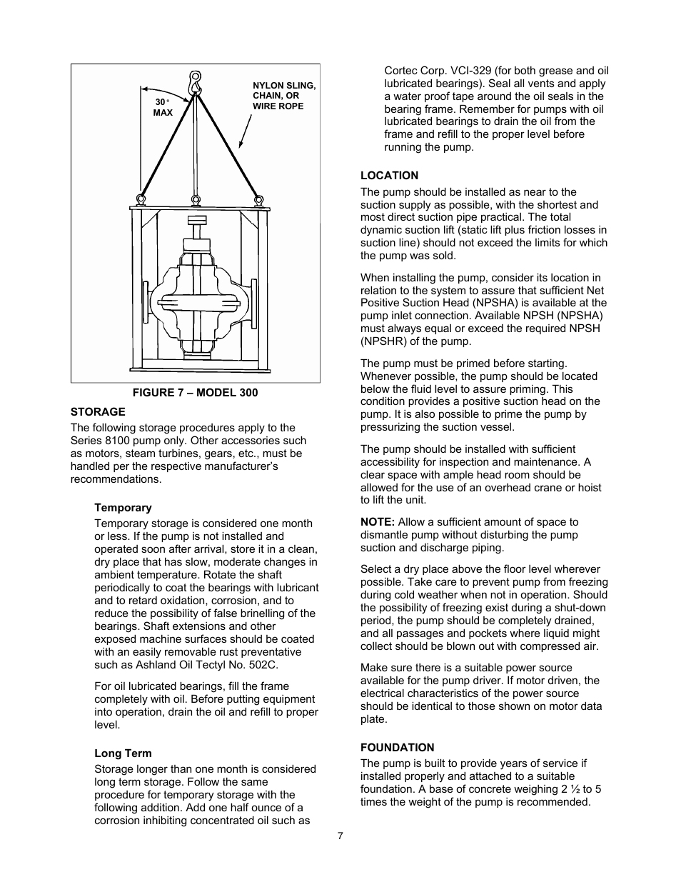 Xylem 8100 Series Centrifugal Pumps AC2515 REV.C User Manual | Page 7 / 63
