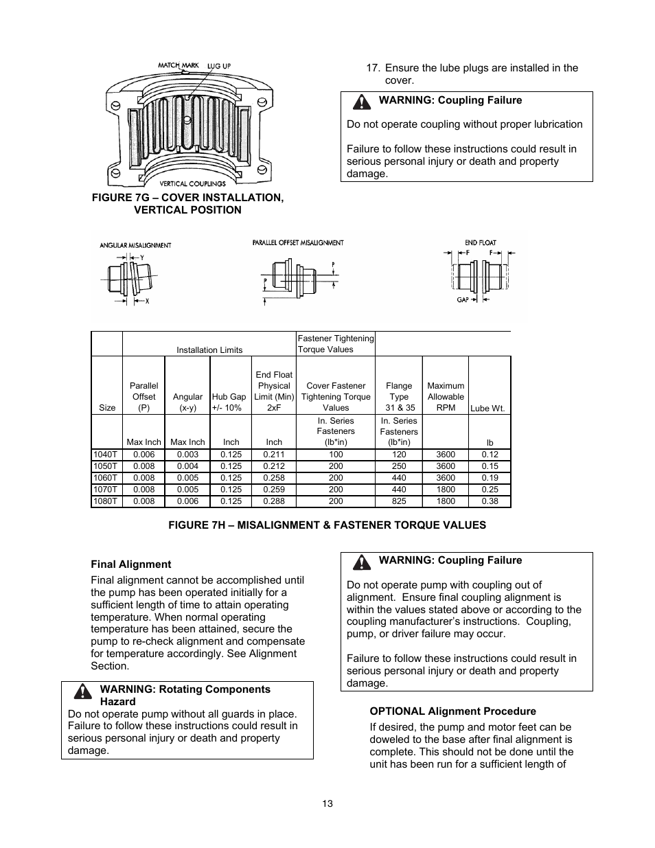Xylem 8200 Series Base Mounted Centrifugal Fire Pumps AC2675 REV.C User Manual | Page 13 / 38
