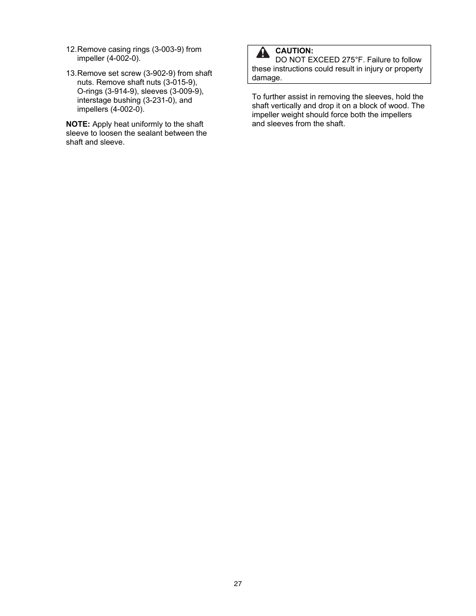 Xylem 8200 Series Base Mounted Centrifugal Fire Pumps AC2675 REV.C User Manual | Page 27 / 38