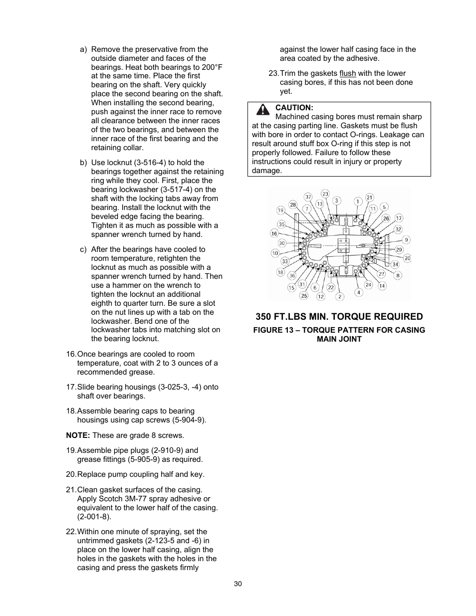 Xylem 8200 Series Base Mounted Centrifugal Fire Pumps AC2675 REV.C User Manual | Page 30 / 38