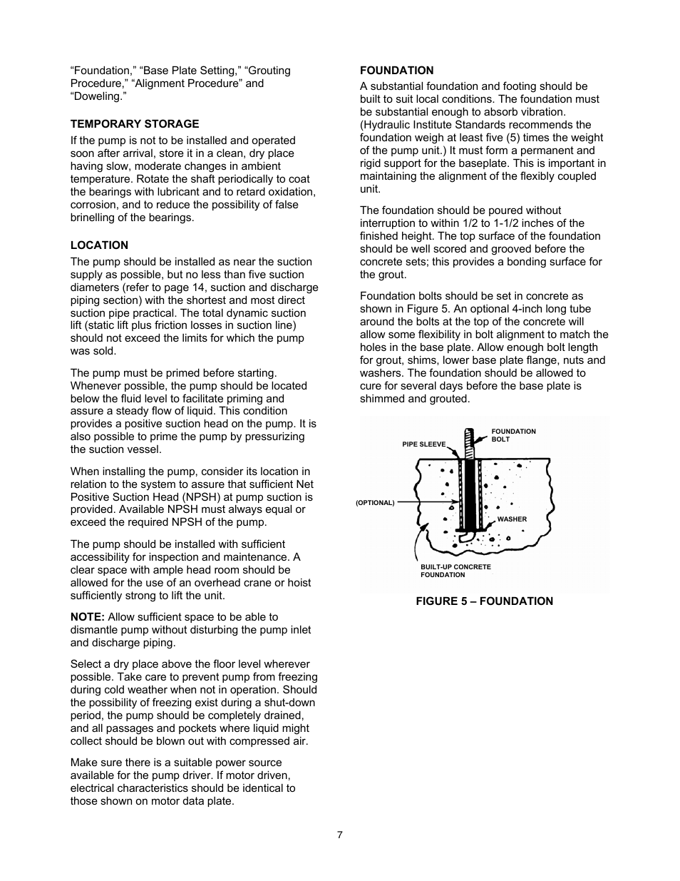 Xylem 8200 Series Base Mounted Centrifugal Fire Pumps AC2675 REV.C User Manual | Page 7 / 38