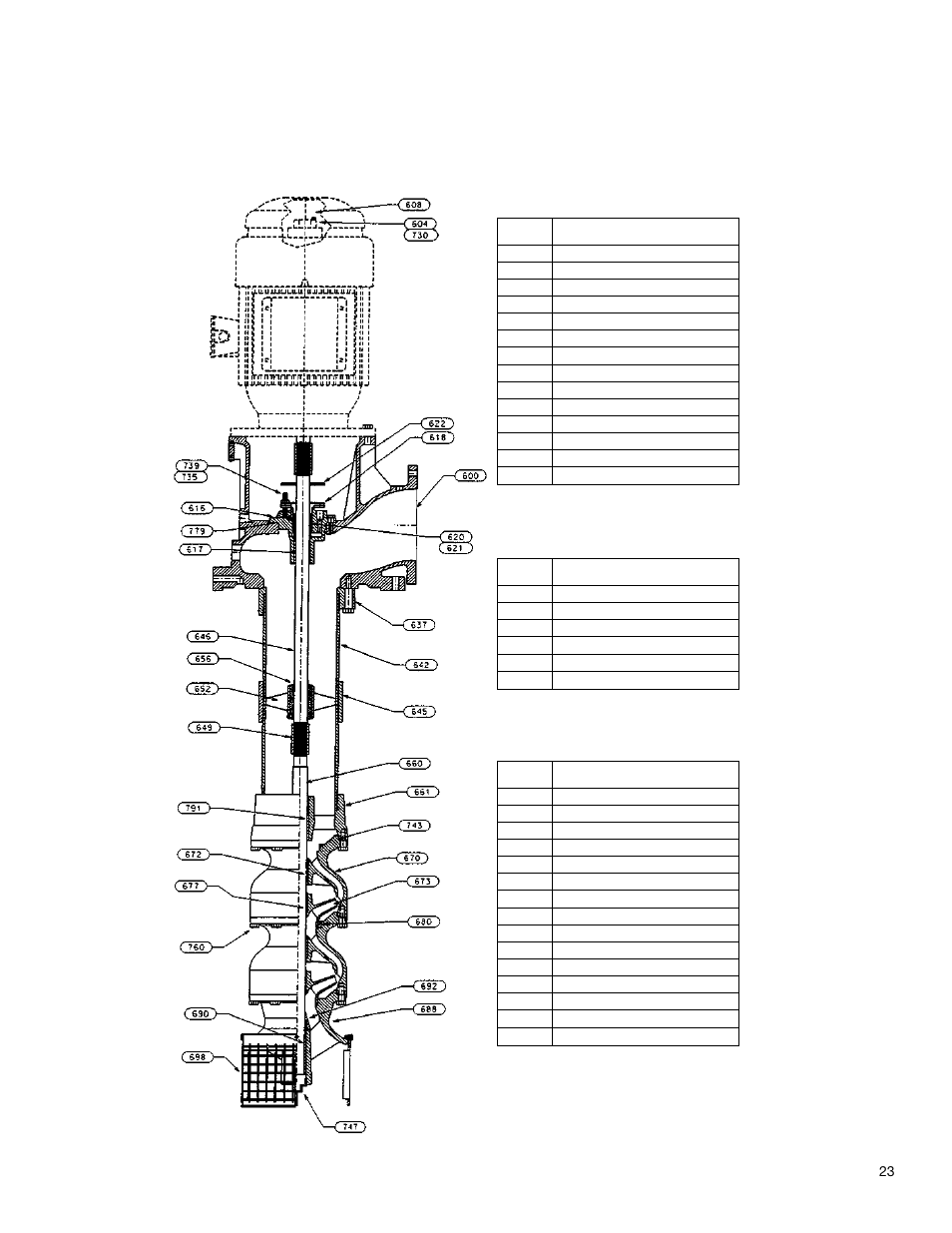 Fire pump turbine cast iron head/threaded column | Xylem A-C Fire Pump – Vertical Turbine Fire Pump AC8499 User Manual | Page 23 / 28