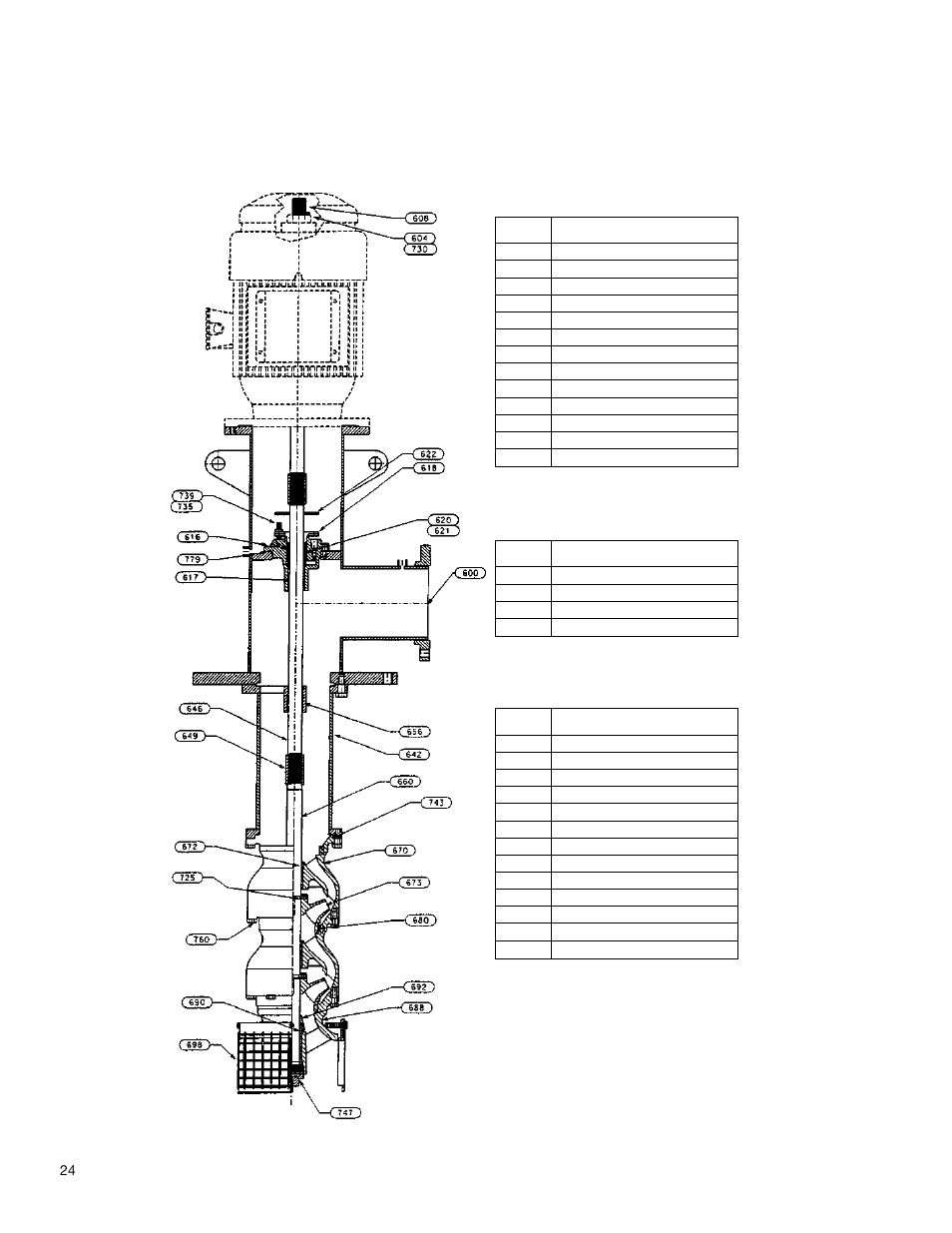 Fire pump turbine fab steel head/flanged column | Xylem A-C Fire Pump – Vertical Turbine Fire Pump AC8499 User Manual | Page 24 / 28