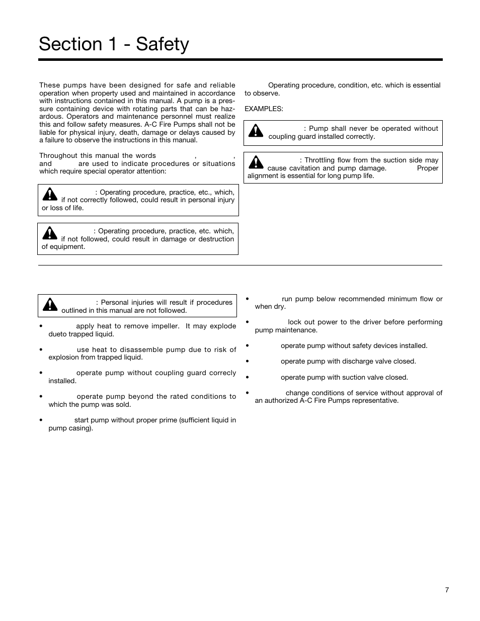 Xylem A-C Fire Pump – Vertical Turbine Fire Pump AC8499 User Manual | Page 7 / 28