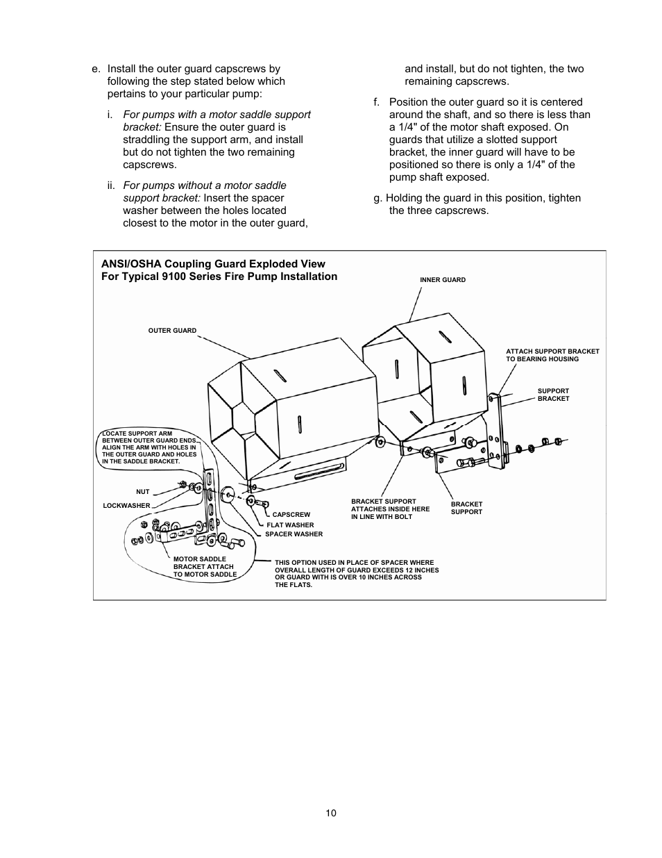 Xylem 9100 Series Base Mounted Centrifugal Fire Pumps AC8585 REV.C User Manual | Page 10 / 37