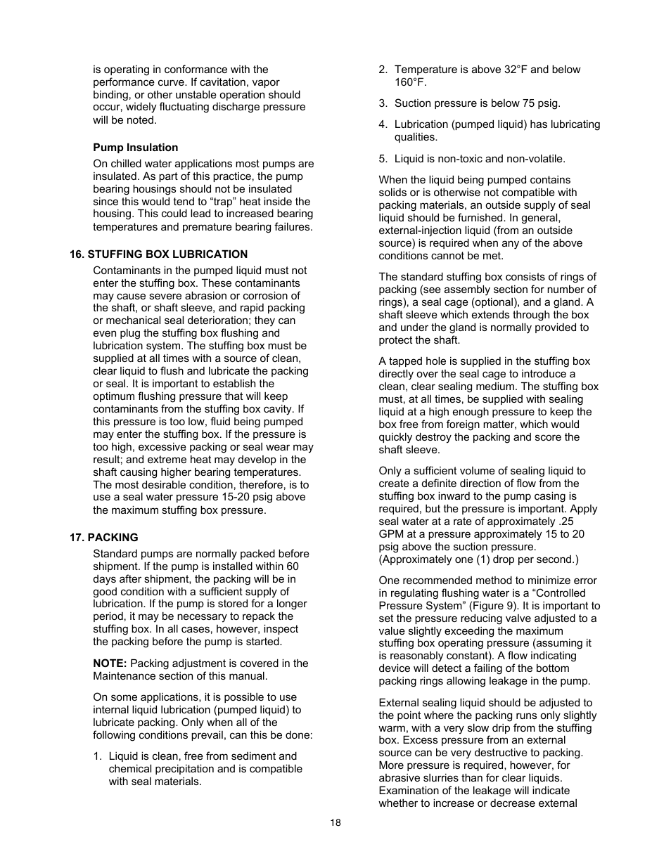 Xylem 9100 Series Base Mounted Centrifugal Fire Pumps AC8585 REV.C User Manual | Page 18 / 37