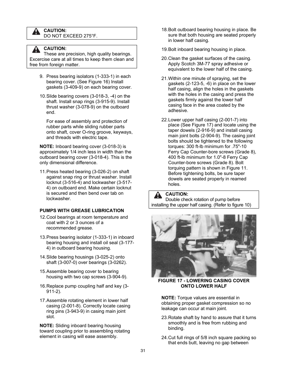 Xylem 9100 Series Base Mounted Centrifugal Fire Pumps AC8585 REV.C User Manual | Page 31 / 37