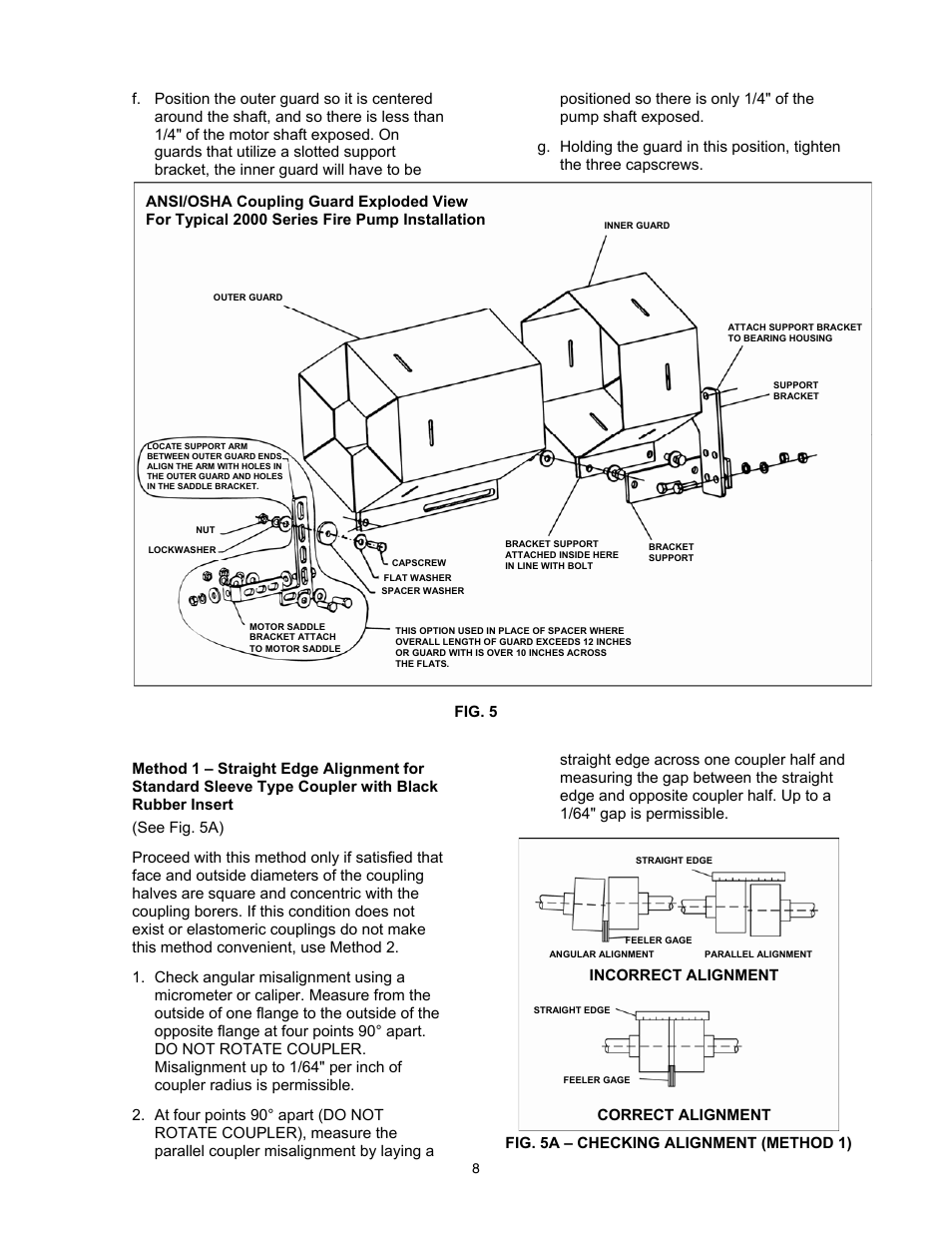 Xylem 2000 Series Frame Mounted Pumps AC8652 REV.C User Manual | Page 8 / 20