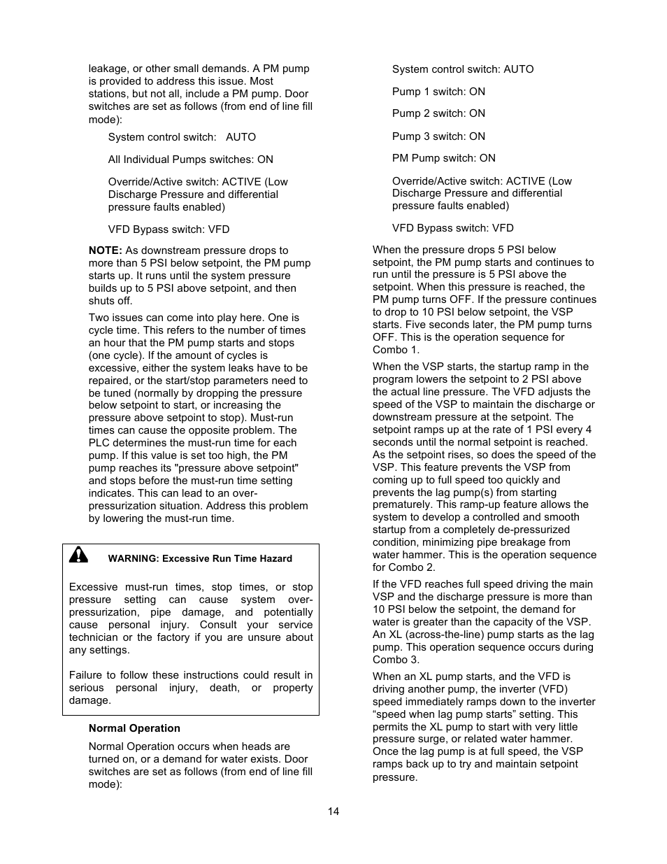 Xylem 19 001 200 R2 SILENT STORM VFD Pumping System User Manual | Page 16 / 38
