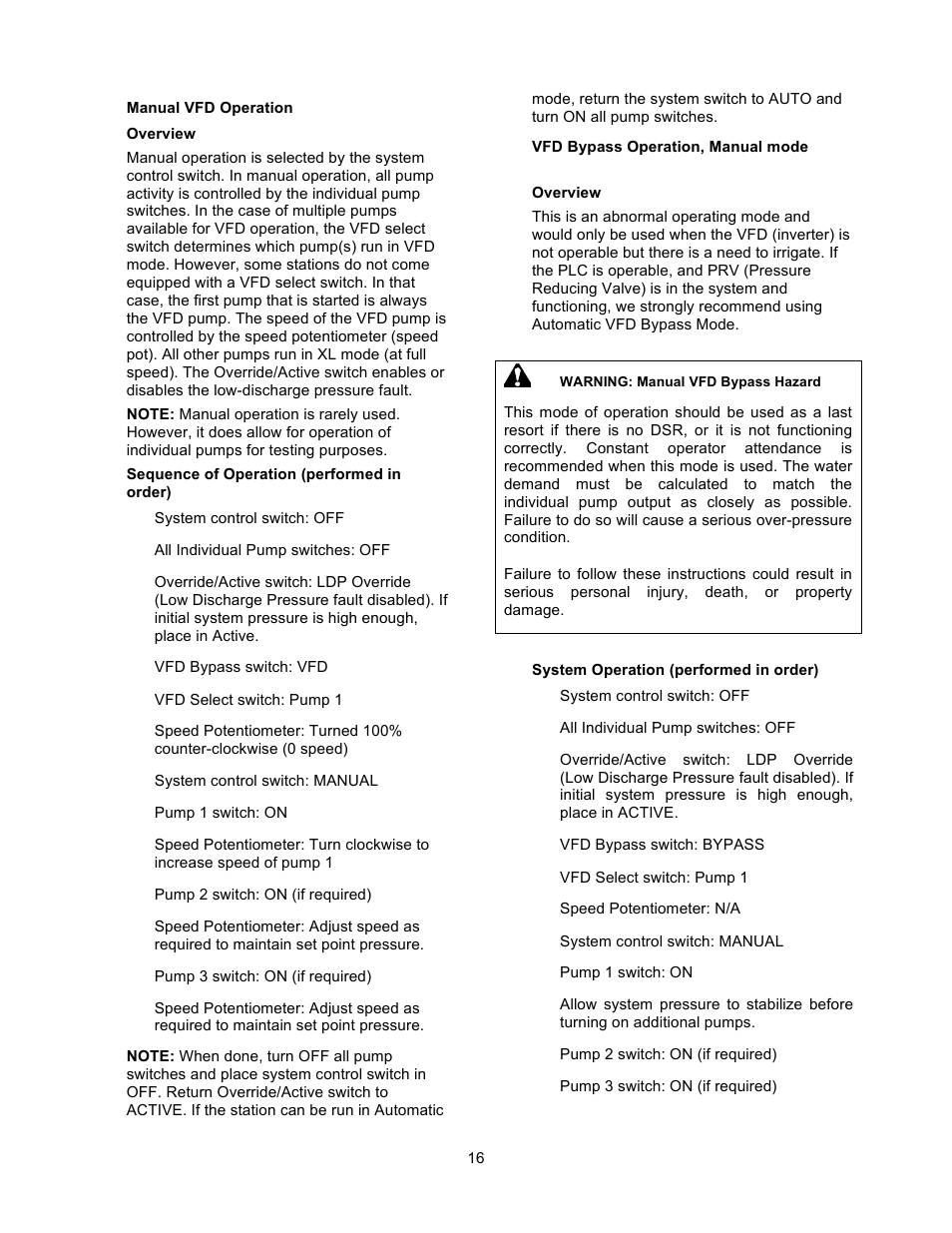 Xylem 19 001 200 R2 SILENT STORM VFD Pumping System User Manual | Page 18 / 38