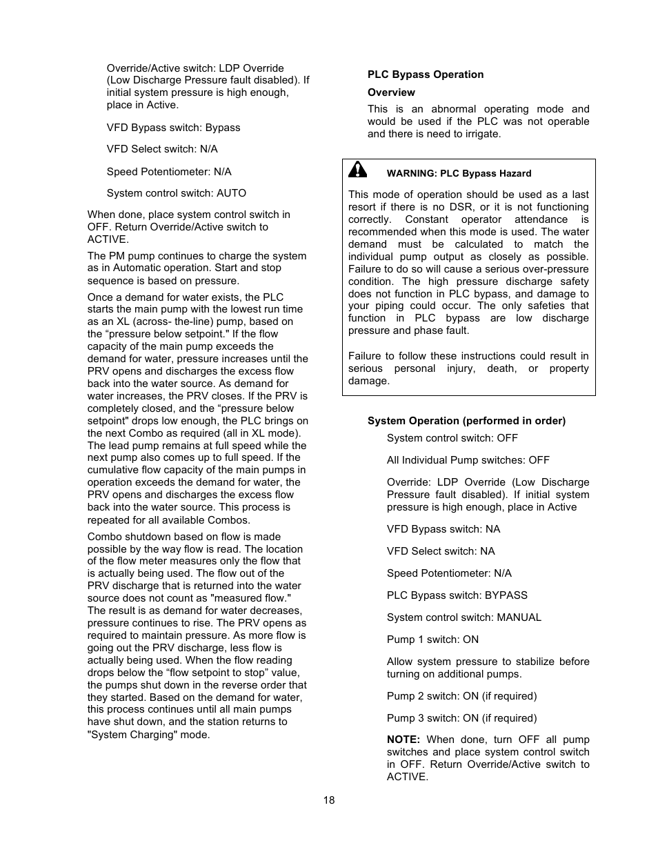 Xylem 19 001 200 R2 SILENT STORM VFD Pumping System User Manual | Page 20 / 38
