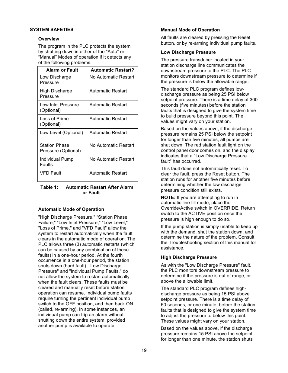 Xylem 19 001 200 R2 SILENT STORM VFD Pumping System User Manual | Page 21 / 38