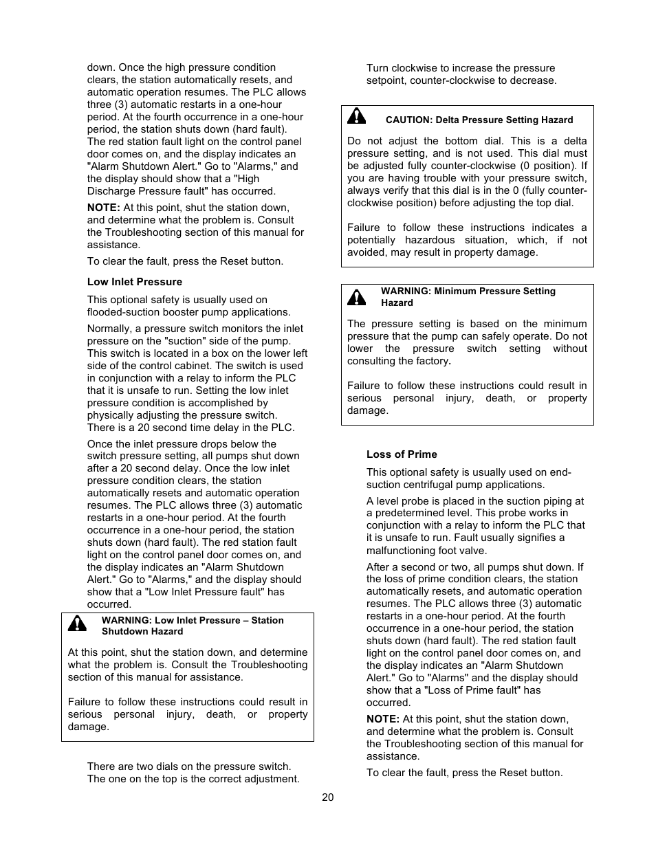 Xylem 19 001 200 R2 SILENT STORM VFD Pumping System User Manual | Page 22 / 38
