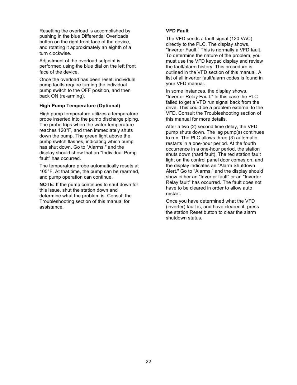 Xylem 19 001 200 R2 SILENT STORM VFD Pumping System User Manual | Page 24 / 38