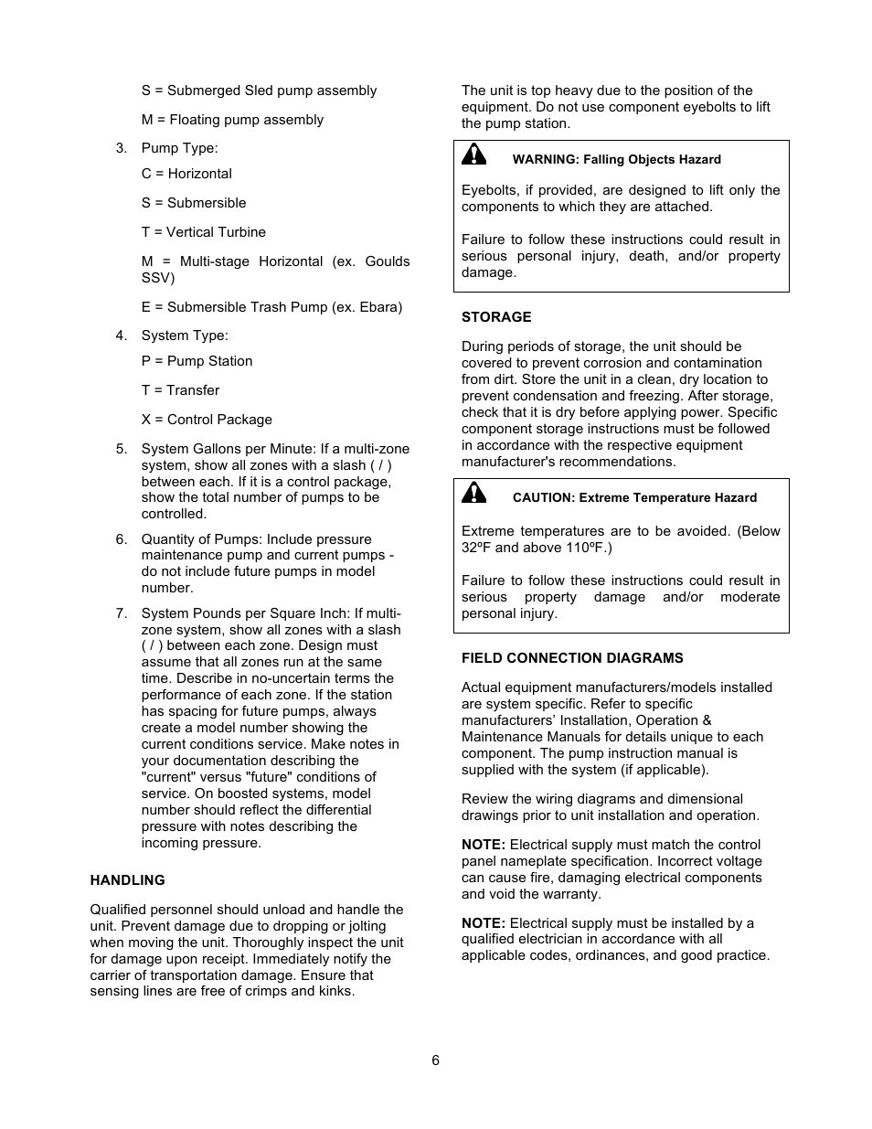 Xylem 19 001 200 R2 SILENT STORM VFD Pumping System User Manual | Page 8 / 38
